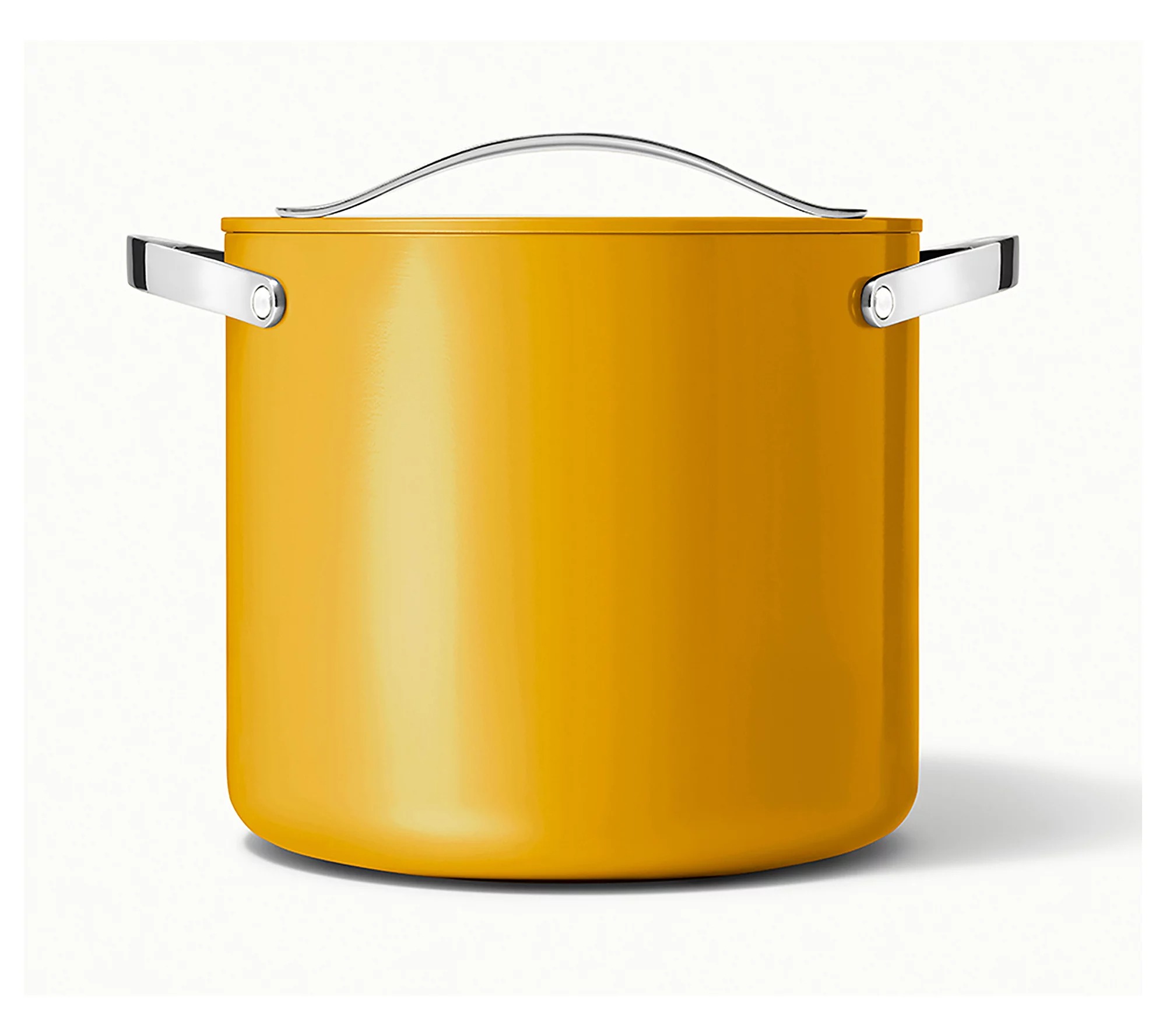 Caraway 12qt Nonstick Ceramic Stockpot with Lid, Marigold - Image 2