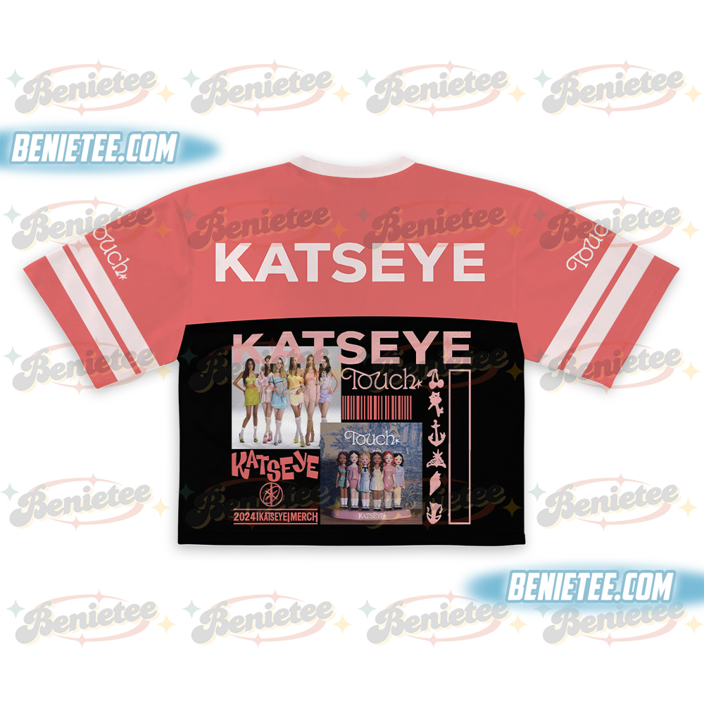Katseye Merch Touch Illustration Football Croptop - Image 3
