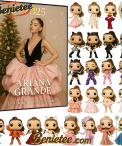 2025 Ariana Grande Advent Calendar, Christmas Countdown Advent Calendar Gift Box with 24 Acrylic Ornaments