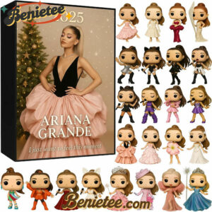 2025 Ariana Grande Advent Calendar, Christmas Countdown Advent Calendar Gift Box with 24 Acrylic Ornaments
