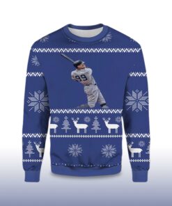 Alternative view of 2025 Aaron Judge 99 Yankees Ugly Christmas Sweater