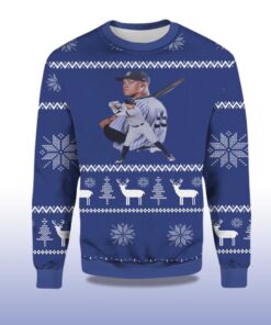 Alternative view of 2025 Aaron Judge Basketball Yankees Ugly Christmas Sweater