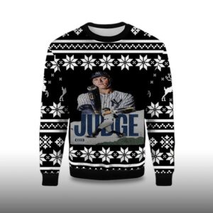Alternative view of 2025 Aaron Judge Yankees Ugly Christmas Sweater