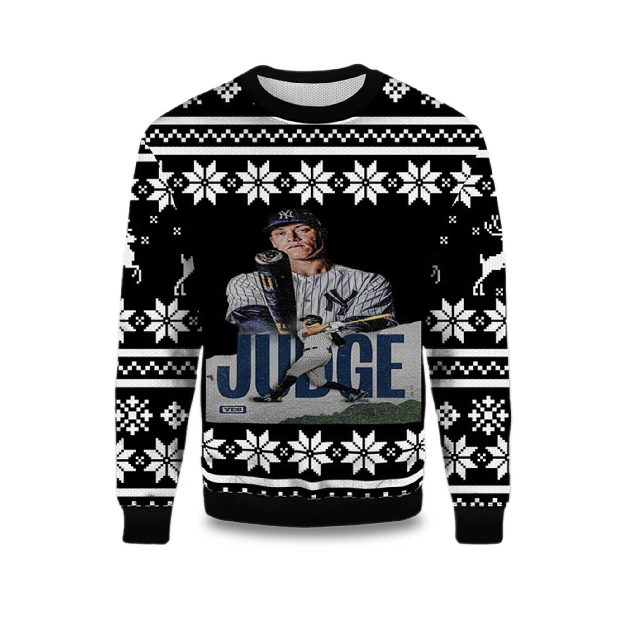 2025 Aaron Judge Yankees Ugly Christmas Sweater