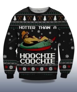 Alternative view of 2025 Alan Jackson Hotter Than A Hoochie Coochie Christmas Ugly Sweater