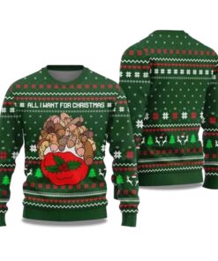 2025 All I Want For Christmas Is Dickmas Naughty Ugly Christmas Sweater