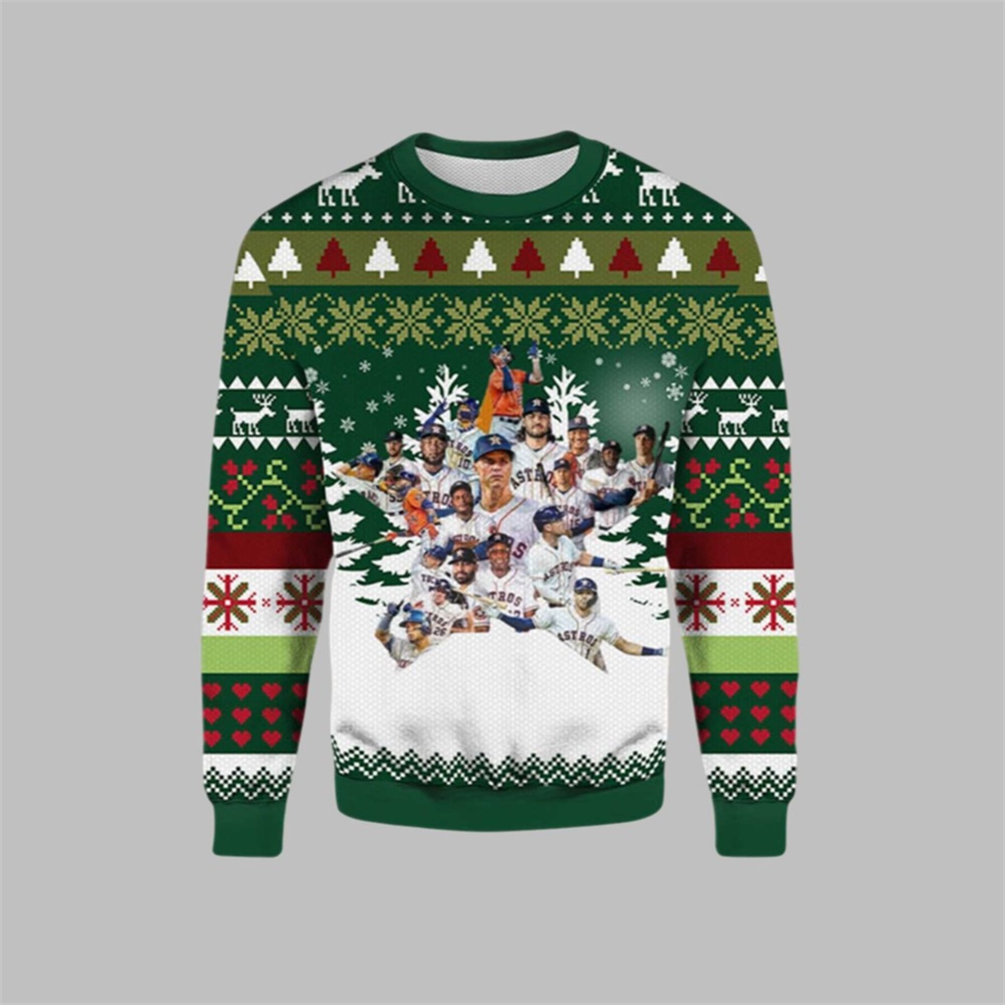 2025 All Star Team Astros Ugly Christmas Sweater - Grishko.com