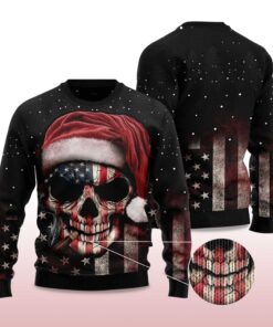Alternative view of 2025 Amazing Skull Christmas Ugly Christmas Sweater