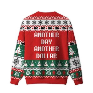 Alternative view of 2025 Another Day Another Dollar Ugly Christmas Sweater