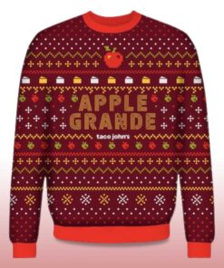 Alternative view of 2025 Apple Grande Taco Johns Ugly Christmas Sweater