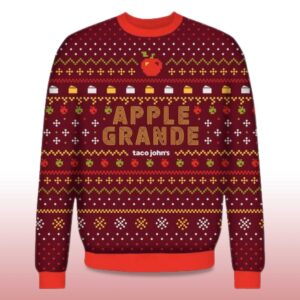 Alternative view of 2025 Apple Grande Taco Johns Ugly Christmas Sweater