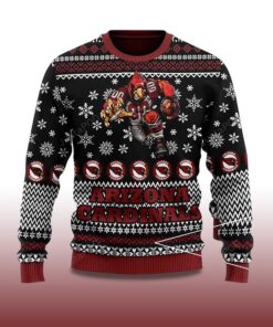 Alternative view of 2025 Arizona Cardinals American Football Ugly Christmas Sweater