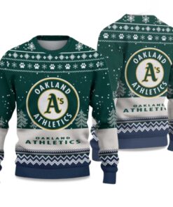 2025 Athletics Ugly Christmas Sweater
