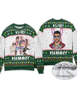 2025 Bad Bunny Bowl 2026 Halftime Show Christmas Sweater
