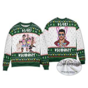 2025 Bad Bunny Bowl 2026 Halftime Show Christmas Sweater