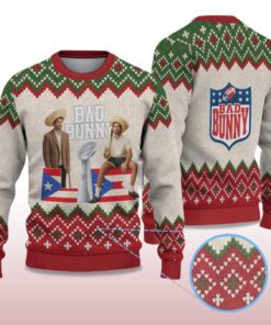 Alternative view of 2025 Bad Bunny Holiday Trophy Ugly Christmas Sweater