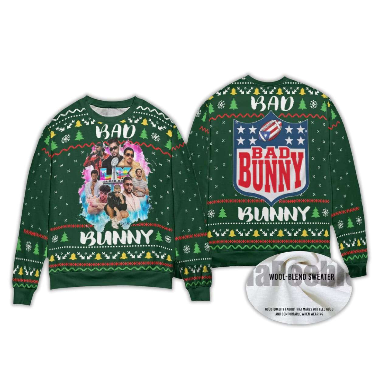2025 Bad Bunny Ugly Sweater - Image 4