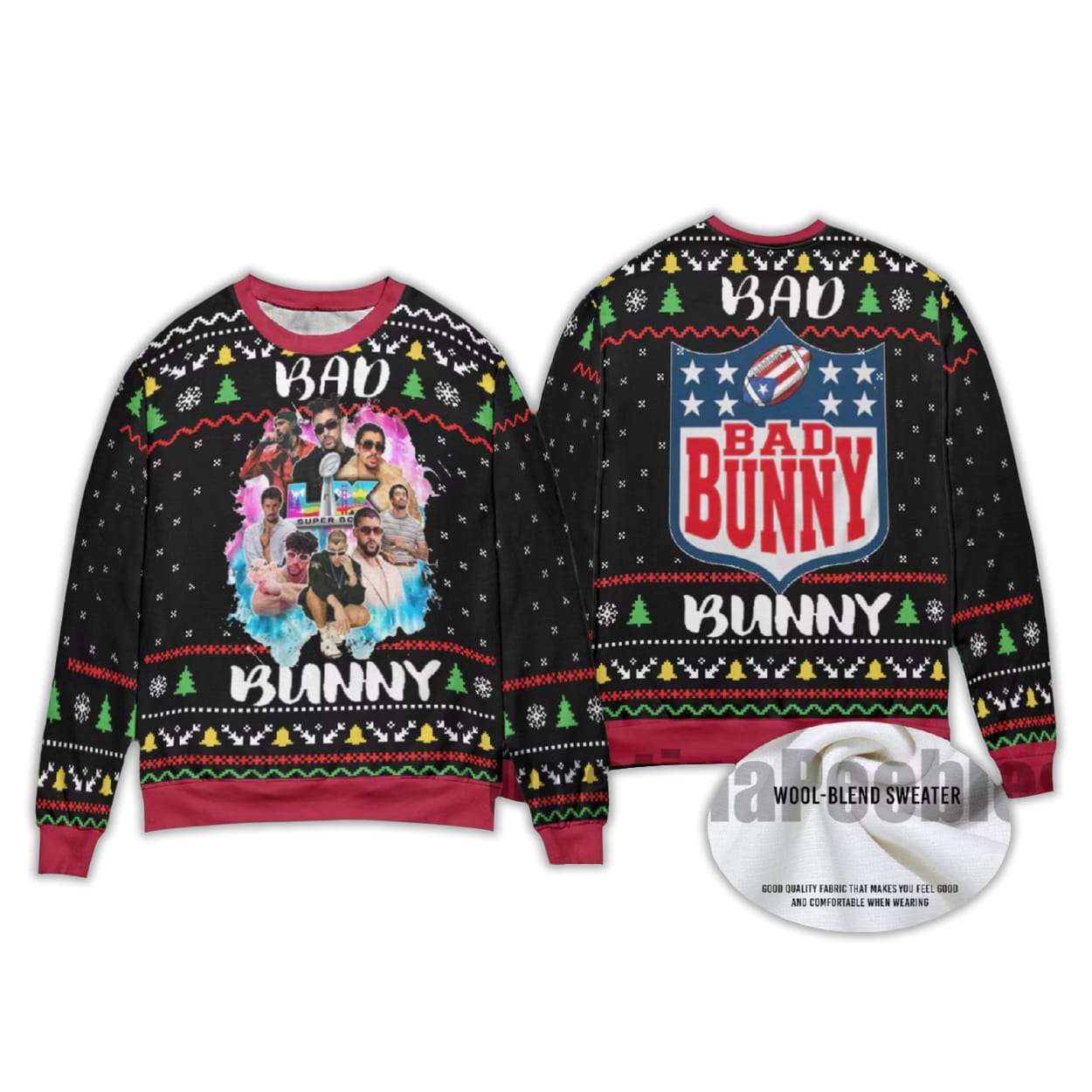2025 Bad Bunny Ugly Sweater