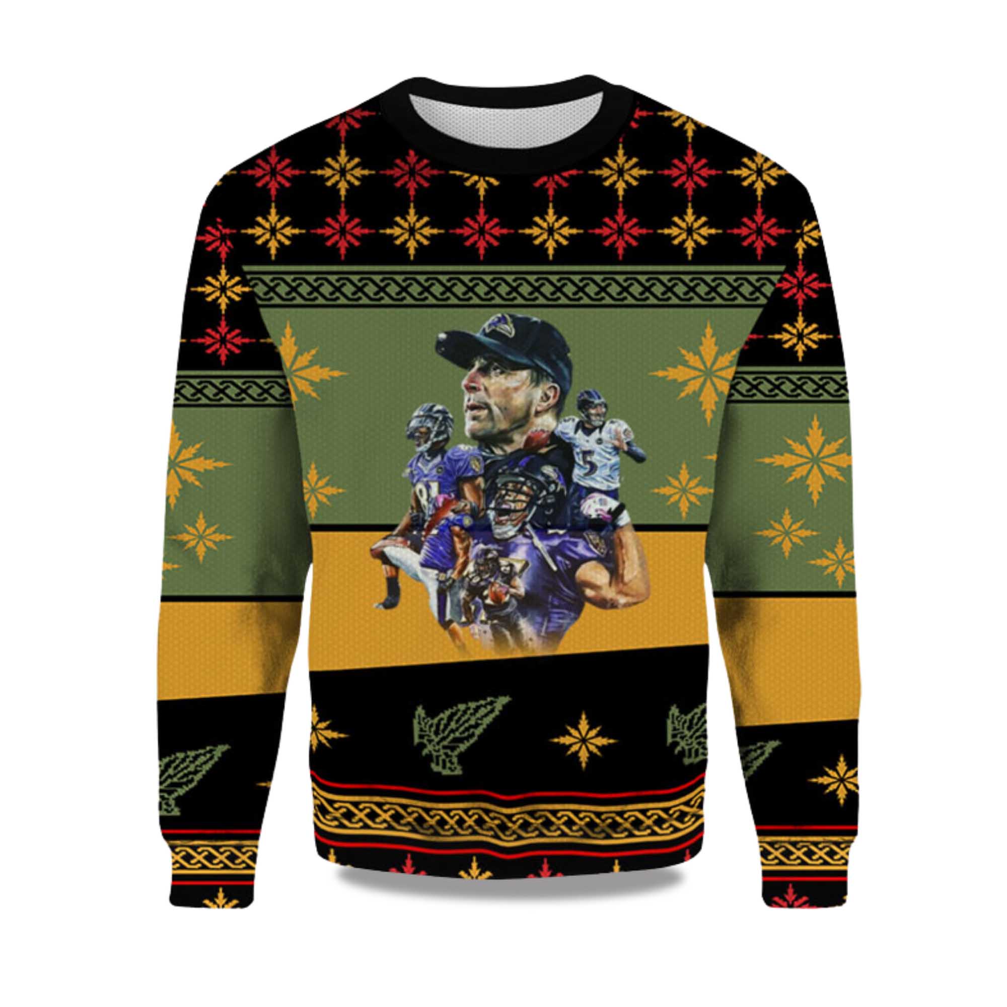 2025 Baltimore Ravens Special Team Of Coach Ugly Christmas Sweater
