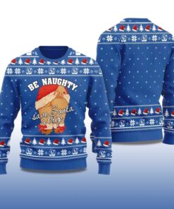 Alternative view of 2025 Be Naughty Save Santa A Trip Christmas Sweater For Women