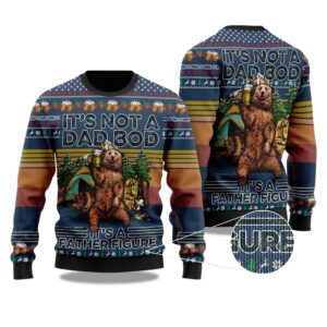 2025 Bear Drink Beer Camping Christmas Ugly Sweater