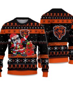2025 Bears Santa Claus Ugly Christmas Sweater