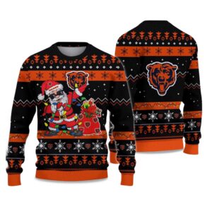 2025 Bears Santa Claus Ugly Christmas Sweater