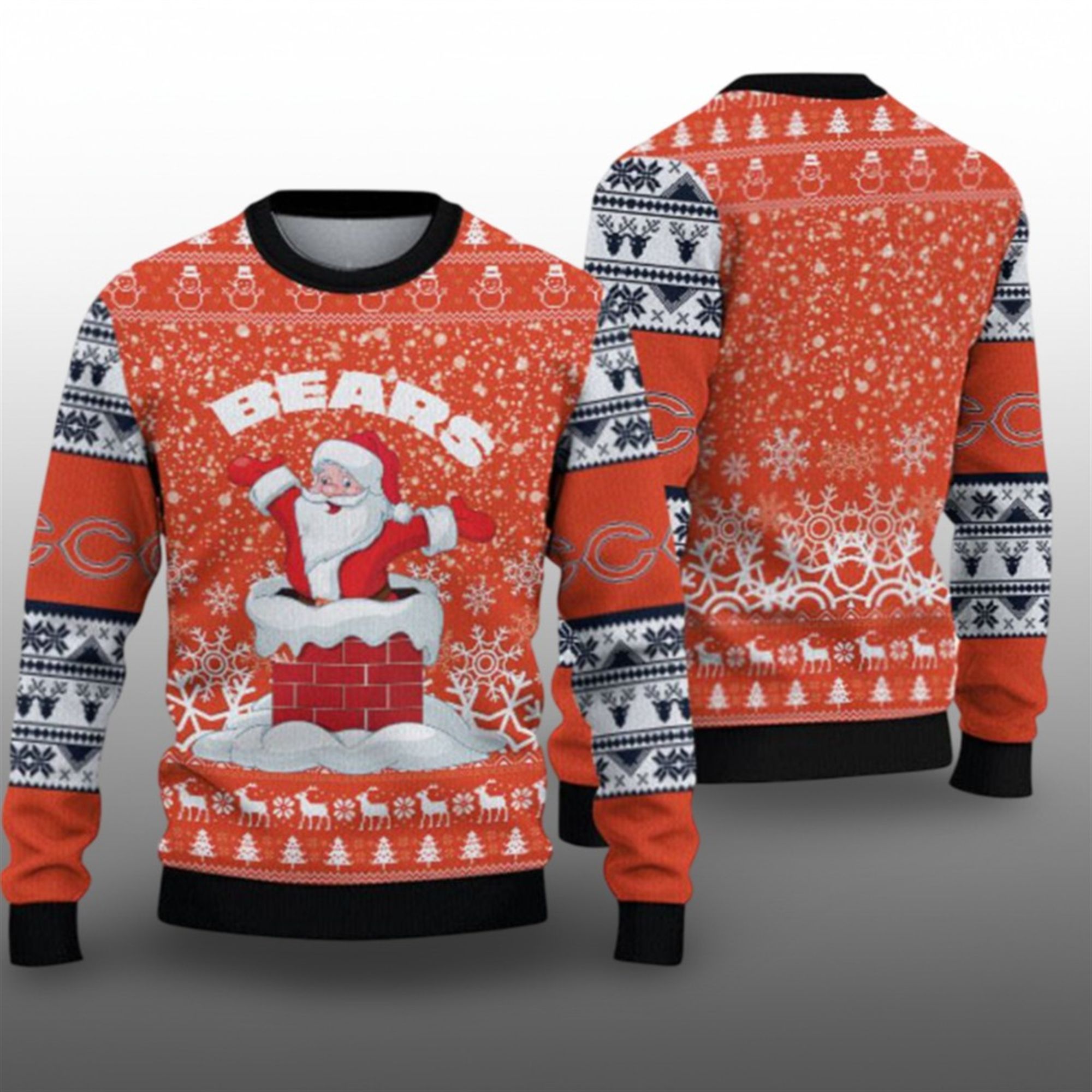 2025 Bears Santa Ugly Christmas Sweater - Grishko.com
