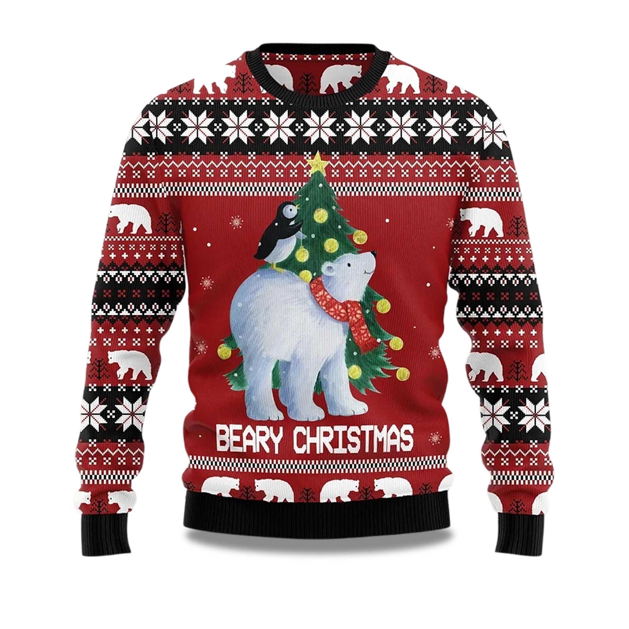2025 Beary Christmas Ugly Sweater