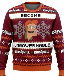 2025 Become Ungovernable King of The Hill Ugly Christmas Sweater