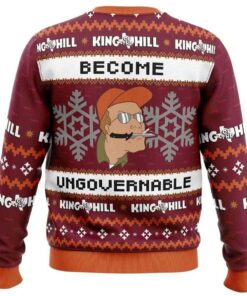 Alternative view of 2025 Become Ungovernable King of The Hill Ugly Christmas Sweater