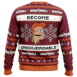 Alternative view of 2025 Become Ungovernable King of The Hill Ugly Christmas Sweater
