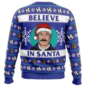 Alternative view of 2025 Believe Ted Lasso In Santa Ugly Christmas Sweater