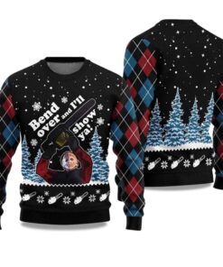 2025 Bend Over and Ill Show Ya Ugly Christmas Sweater