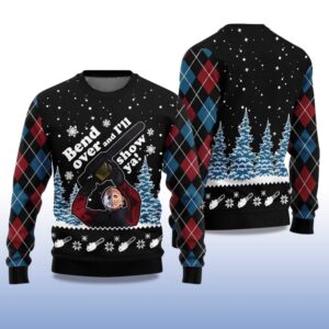 Alternative view of 2025 Bend Over and Ill Show Ya Ugly Christmas Sweater