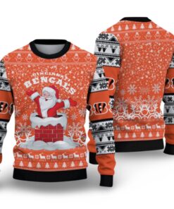 Alternative view of 2025 Bengals Santa Ugly Christmas Sweater  