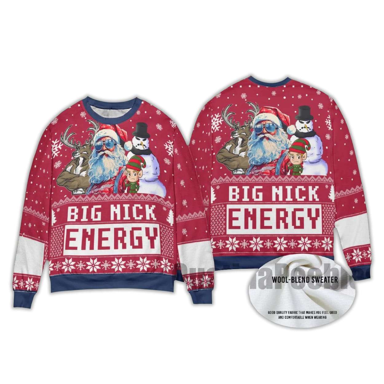 2025 Big Nick Energy Ugly Sweater - Image 3