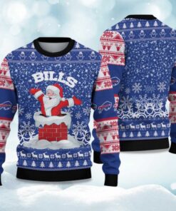 2025 Bills Funny Santa Christmas Ugly Sweater