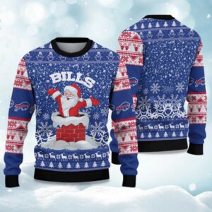 2025 Bills Funny Santa Christmas Ugly Sweater
