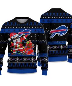 2025 Bills Santa Claus Ugly Christmas Sweater