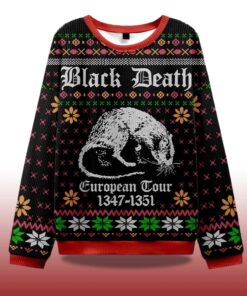 Alternative view of 2025 Black Death Ugly Christmas Sweater