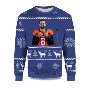 2025 Brandon McManus Player Of The Week Denver Broncos Ugly Sweater