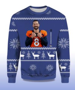 Alternative view of 2025 Brandon McManus Player Of The Week Denver Broncos Ugly Sweater