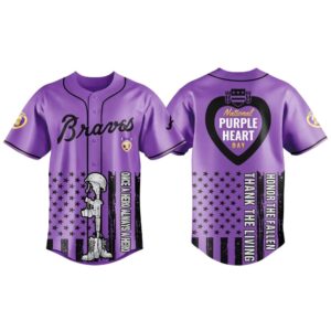 2025 Braves Purple Heart Day Jersey