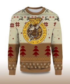 Alternative view of 2025 Bring Back Brown San Diego Padres Ugly Christmas Sweater