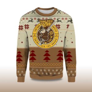 Alternative view of 2025 Bring Back Brown San Diego Padres Ugly Christmas Sweater