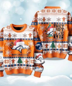 2025 Broncos They Not Like Us Ugly Christmas Sweater