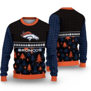 Alternative view of 2025 Broncos Ugly Christmas Sweater - Grishko.com