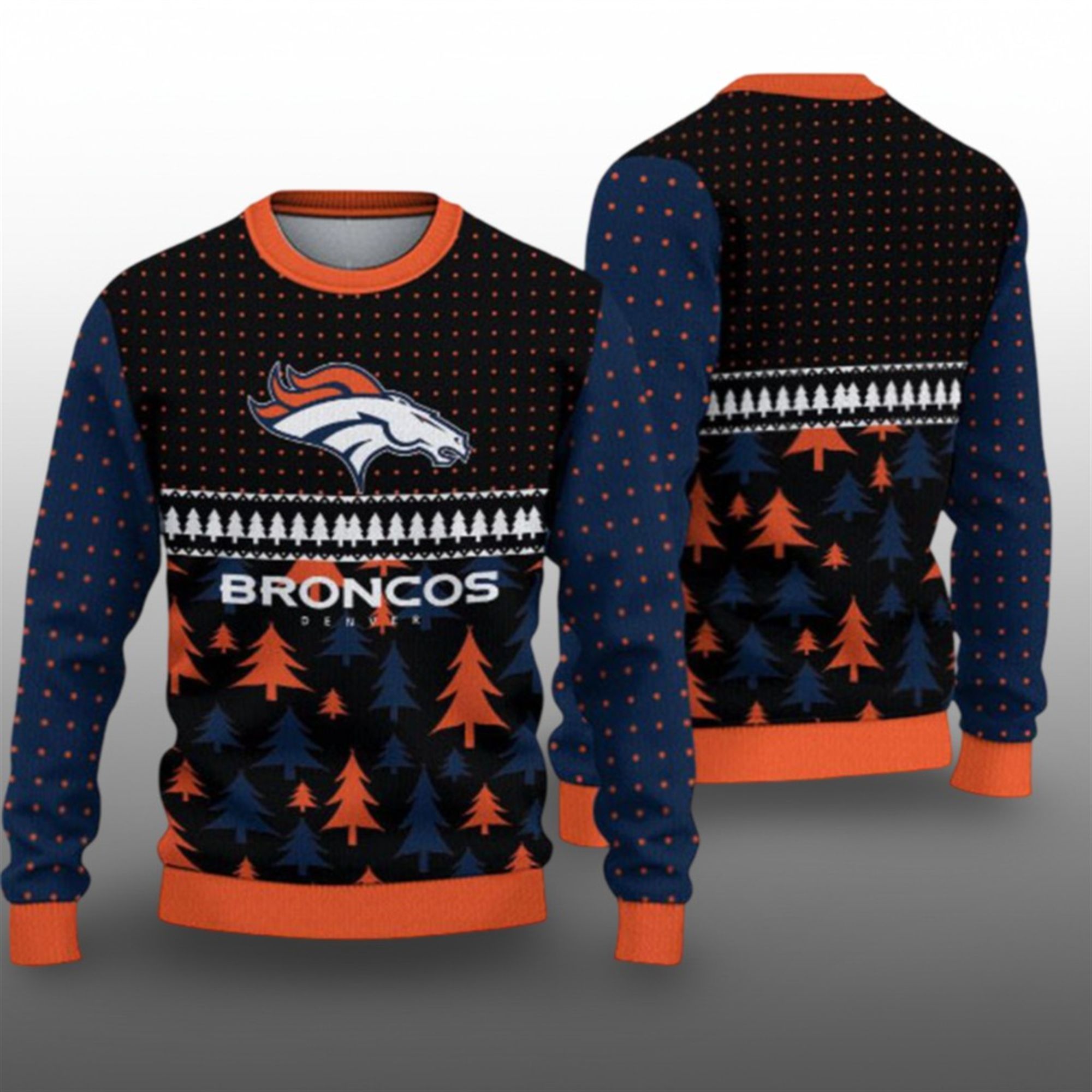 2025 Broncos Ugly Christmas Sweater - Grishko.com