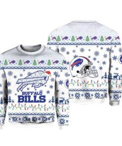Alternative view of 2025 Buffalo Bills Rivalries Cold Front Ugly Sweater  